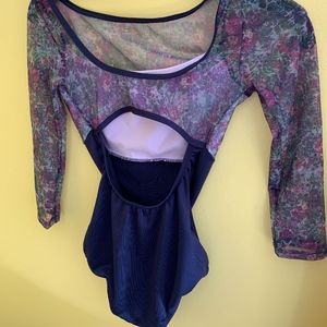 Ashley Bouder floral leotard: Size Petite